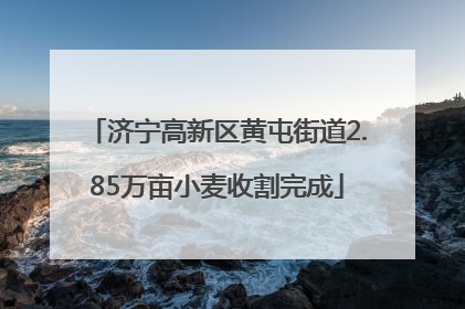 济宁高新区黄屯街道2.85万亩小麦收割完成