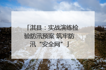 淇县：实战演练检验防汛预案 筑牢防汛“安全网”
