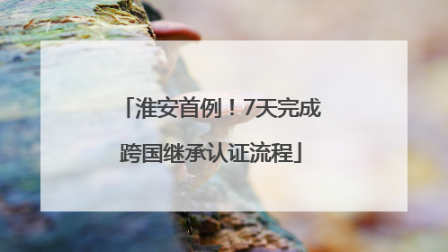 淮安首例！7天完成跨国继承认证流程