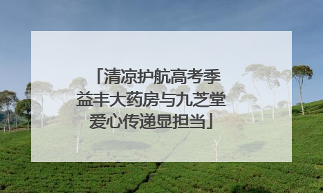 清凉护航高考季 益丰大药房与九芝堂爱心传递显担当