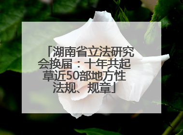 湖南省立法研究会换届：十年共起草近50部地方性法规、规章