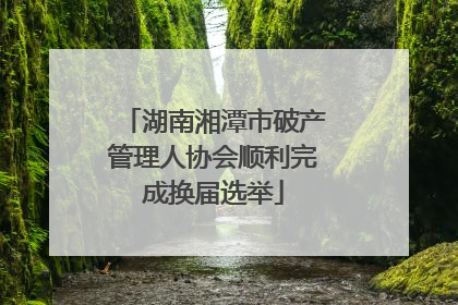 湖南湘潭市破产管理人协会顺利完成换届选举