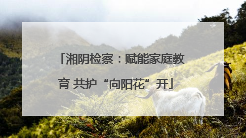 湘阴检察：赋能家庭教育 共护“向阳花”开
