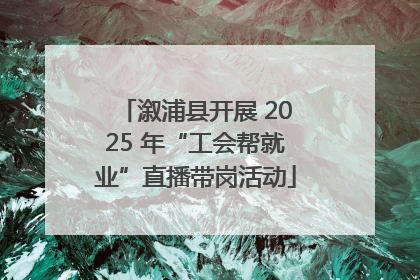 溆浦县开展 2025 年“工会帮就业”直播带岗活动