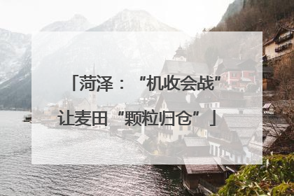 菏泽：“机收会战”让麦田“颗粒归仓”