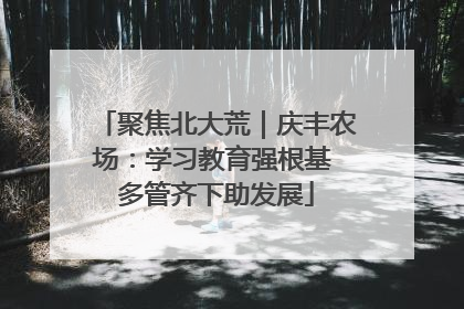 聚焦北大荒｜庆丰农场：学习教育强根基 多管齐下助发展