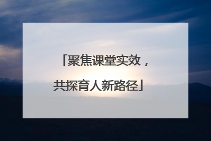 聚焦课堂实效，共探育人新路径