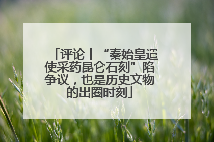 评论丨“秦始皇遣使采药昆仑石刻”陷争议，也是历史文物的出圈时刻