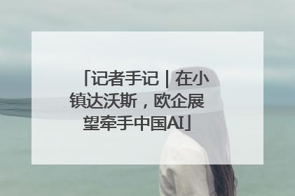 记者手记｜在小镇达沃斯，欧企展望牵手中国AI