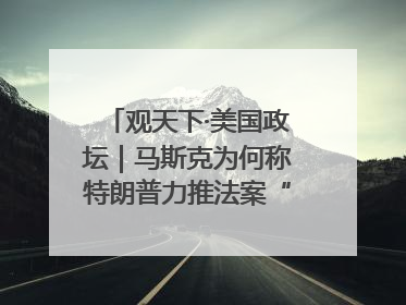 观天下·美国政坛｜马斯克为何称特朗普力推法案“令人作呕”
