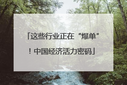 这些行业正在“爆单”！中国经济活力密码