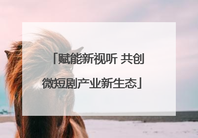 赋能新视听 共创微短剧产业新生态