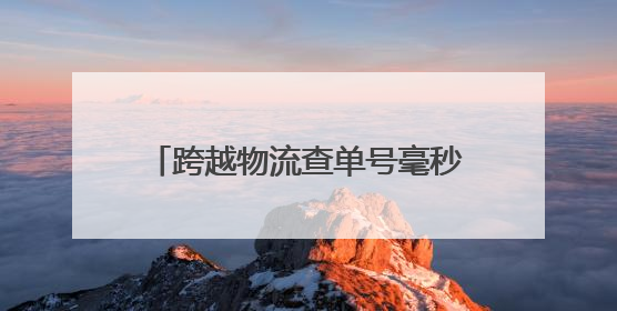 跨越物流查单号毫秒级响应！以科技之力重构物流查询新范式