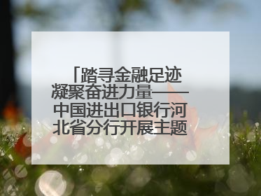 踏寻金融足迹 凝聚奋进力量——中国进出口银行河北省分行开展主题党日活动
