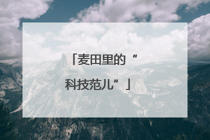 麦田里的“科技范儿”