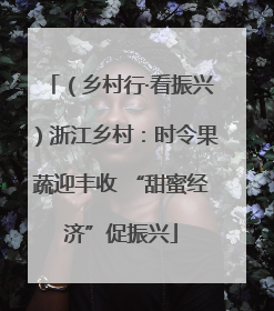 （乡村行·看振兴）浙江乡村：时令果蔬迎丰收 “甜蜜经济”促振兴