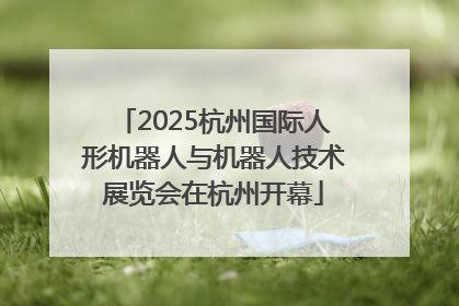 2025杭州国际人形机器人与机器人技术展览会在杭州开幕