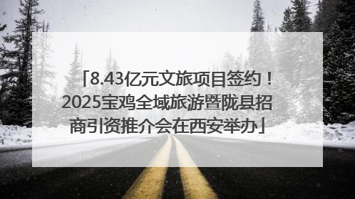 8.43亿元文旅项目签约！2025宝鸡全域旅游暨陇县招商引资推介会在西安举办